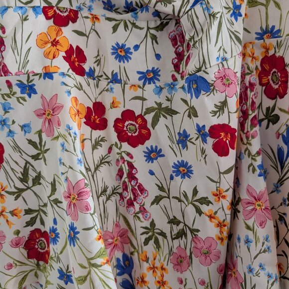 Skies Are Blue Floral Print Sweethart Neck Tiered Maxi Dress - Picture 3 of 8